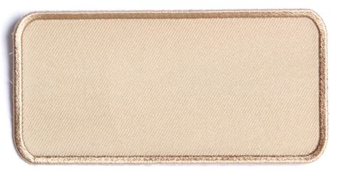 Tan 4 Inch Rectangular Blank Patch By Ivamis Patches