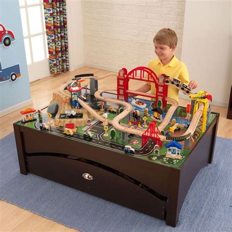 Kidkraft Metropolis Train Table And Set In 2020 Train Table Toy