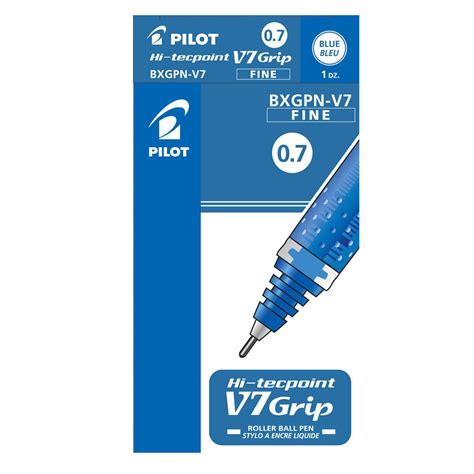 Pilot Hi Tecpoint V7 Grip Rollerball Pen Blue Fine 07 Mm Grand And Toy