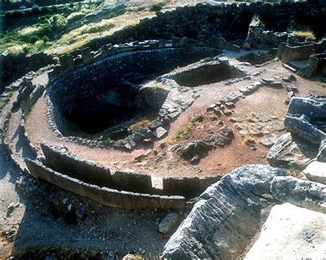 Royal Grave Circle Dating From 1600 To 1500 Bc Mycenae Greece