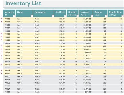 Small Business Inventory Templates For Excel Enabling Small Business