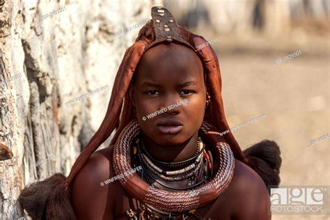 Young Himba Woman Kunene Region Namibia Stock Photo Picture And