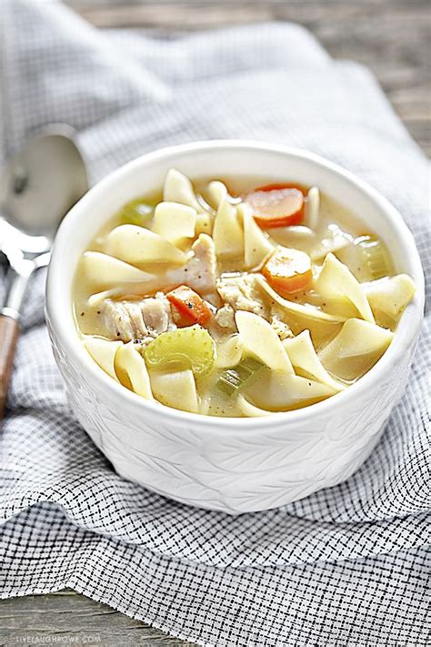 Usually when i make chicken noodle soup i use a whole chicken with skin and bones and all. Looking for a delicious Crockpot Chicken Noodle Soup ...