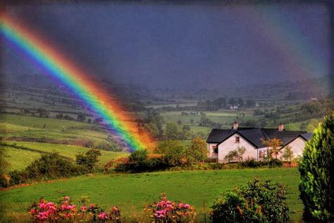 Rainbow At Fallaghin The County Of Tyrone Ireland Another Place In