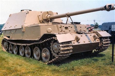 Surviving Panzerjager Tiger P Elefant 88mm Tank Destroyer Spg Tank