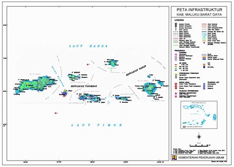 Peta Kota Peta Kabupaten Maluku Barat Daya