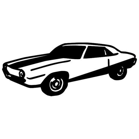 Couple with screen standing at a car. Muscle Car Silhouette at GetDrawings | Free download