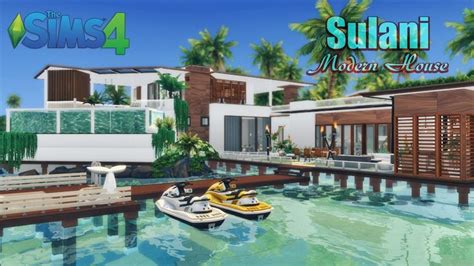 🌴sulani Modern House • Luxury Interior No Cc The Sims 4 Sims 4