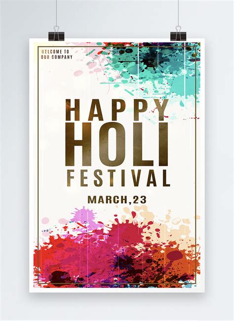India Happy Holi Festival Poster Template Image Picture Free Download 401038840