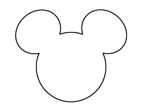 Printable Mickey Mouse Face Template Printable Templates