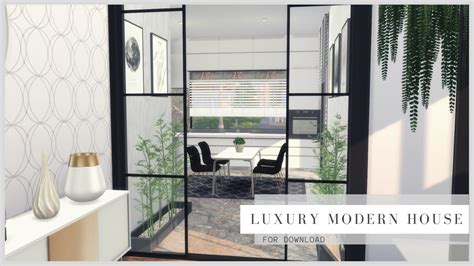 Luxury Modern House Download Tour Cc Creators The Sims 4 Dinha