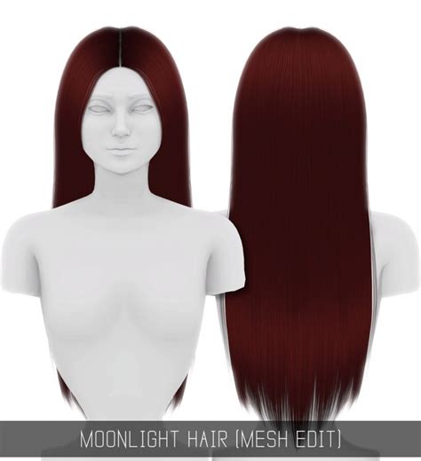 Moonlight Hair Mesh Edit At Simpliciaty Sims 4 Updates