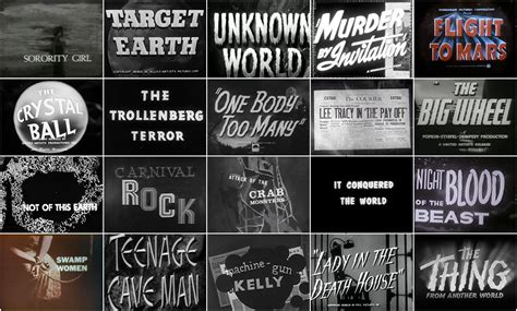 They Came From Within B Movie Title Design Of The 1940s And 1950s — Art