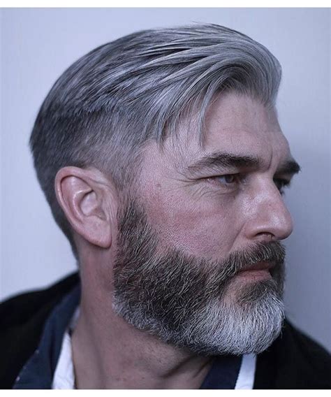 7 Perfect Side Part Hairstyles With Beard Older Men