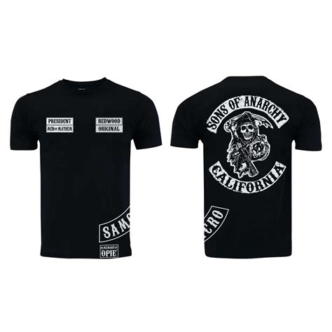 Camisa Samcro Sons Of Anarchy Jax Teller Patche Opie Shopee Brasil