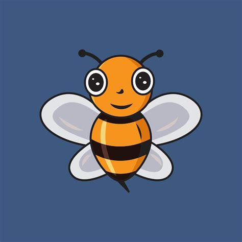 Premium Vector Cute Bee Cartoon Sticker Vector Illustration