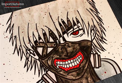 Daily Drawing 26 Kanekis Mask From Tokyo Ghoul By Importautumn On