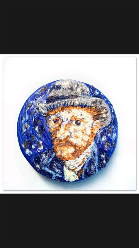 Polymer Clay Portrait Painting Of Vincent Van Gogh Polymer Clay