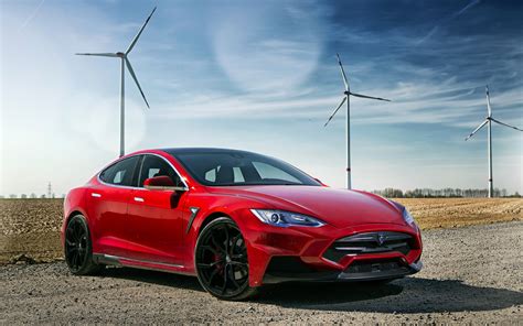 Car Electric Car Tesla S Tesla Motors Red Sports Car Wallpapers Hd