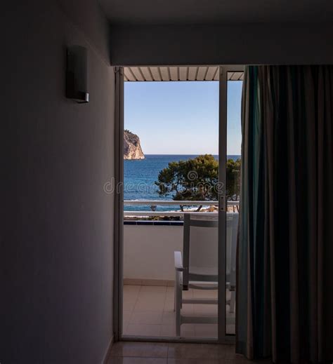 Balcony With Sea Views From A Beautiful Hotel In Camp De Mare Mallorca