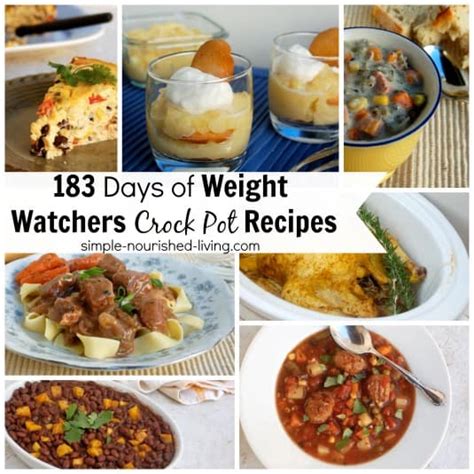 I'd love to share one of these delicious weight watchers momentum recipes with you! 183 Days Weight Watchers Crock Pot Recipes | Simple ...