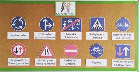 Verkehrszeichen grundschule zum ausdrucken kostenlos. Meine Sachunterrichtsecke zum Thema "Verkehrszeichen" # ...