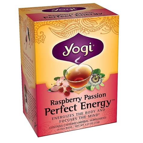 Yogi Tea Organic Teas Blend Perfect Energy Raspberry Passion 16