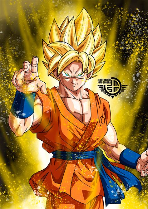 Goku Super Sayayin By Ilustradorjoaosegura On Deviantart