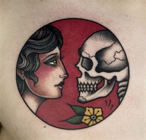 So these are the best skull tattoo design gallery for men and women both. american traditional skull | Tumblr