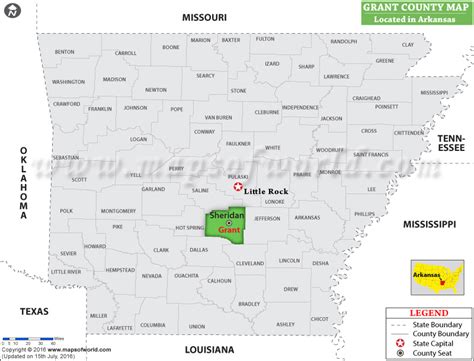 Grant County Map Arkansas