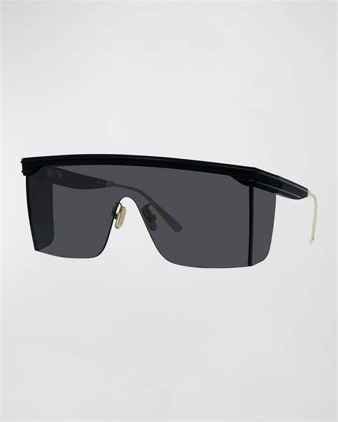 Dior Men S Club M1u Shield Sunglasses In 02a Matte Black Modesens
