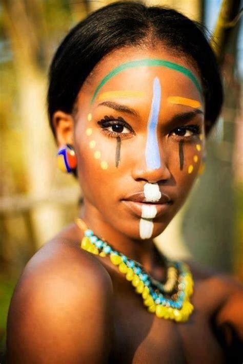 Pin by Ifegbemi P on FEMALE BEAUTY | African makeup, African tribal