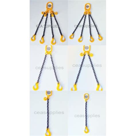 Ewl Length 3 Meter Clevis Sling Hook With Safety Latch Uk Lifting