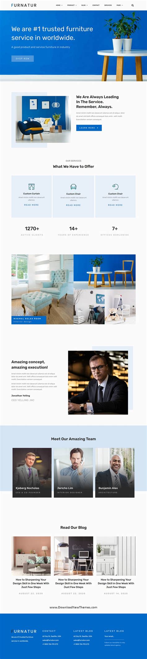 Furnatur Furniture Ecommerce Template Kit Download New Themes