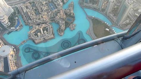 Dubai Burj Khalifa Worlds Tallest Building Looking Down YouTube