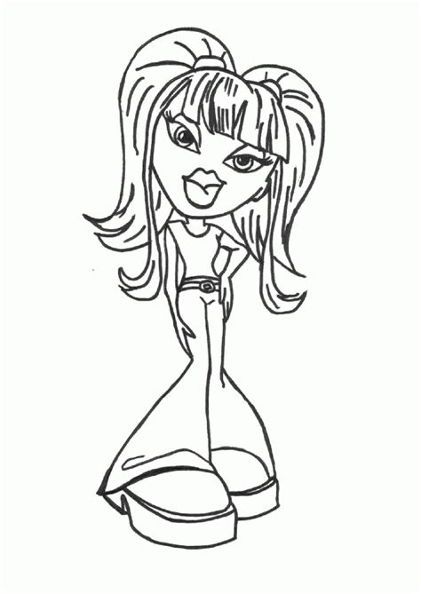 Bratz Printable Coloring Pages Coloring Home
