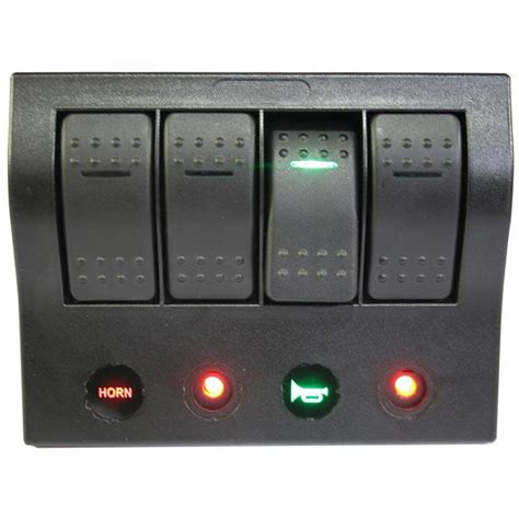 4 Switch Panel Wlighted Breakers