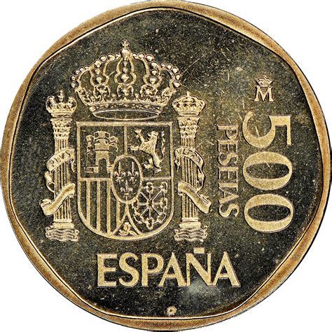 Coins And Paper Money Europe Spain 2 X500 Pesetas 1987 Km 831 Prueba