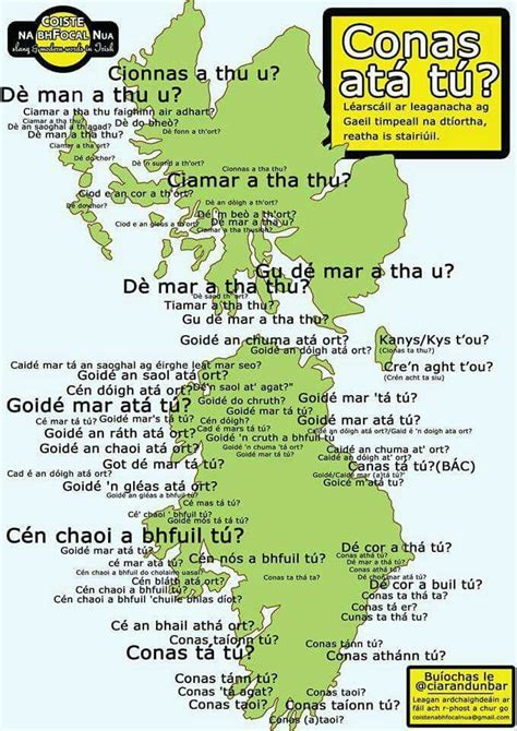 Basic irish word list irish gaelic phrases and expressions. How are you? In different dialects of Gaelic. | Gaeilge ...