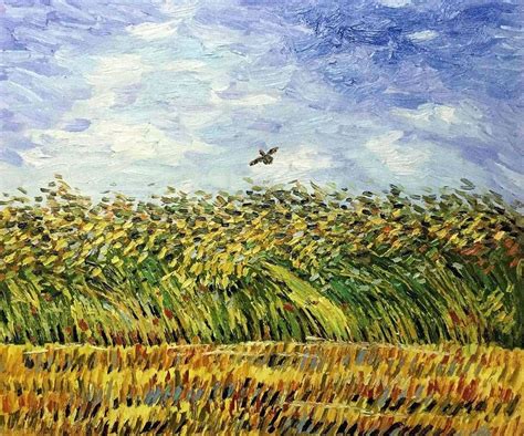 Van Gogh Museum Quality Reproduction Edge Of A Wheat Field With Poppies