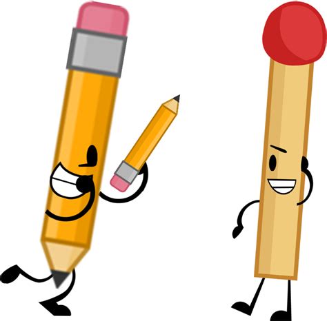 Battle For Dream Island Pencil Bfdi Pencil Png Clipart Full Size