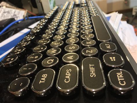 I Got This Beautiful Mechanical Typewriter Keyboard For My Dad In His B
