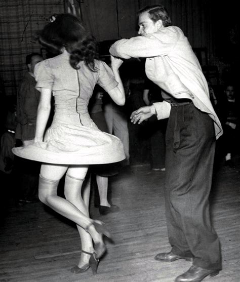 A Couple Swing Dancing Vintage Everyday