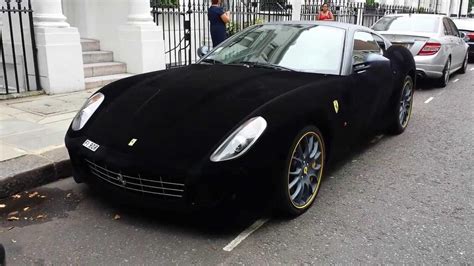 A Ferrari Partially Painted In Vantablack Which Results In All The Dirt