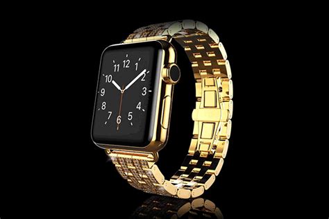 18k Solid Gold Apple Watch 7 And Bracelet With Diamonds Goldgenie
