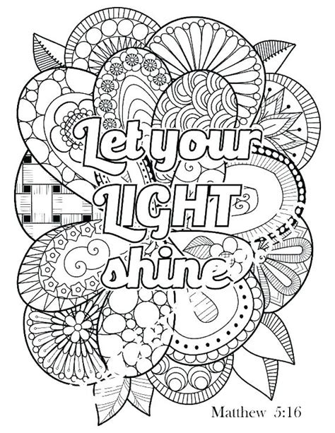 Bible Verse Coloring Pages For Adults At Free