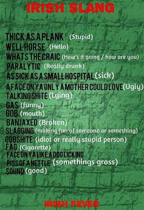 Template:refimprove south african slang, reflects many different linguistic traditions found in south africa. Irish slang (With images) | Irish slang, Irish quotes, Irish life