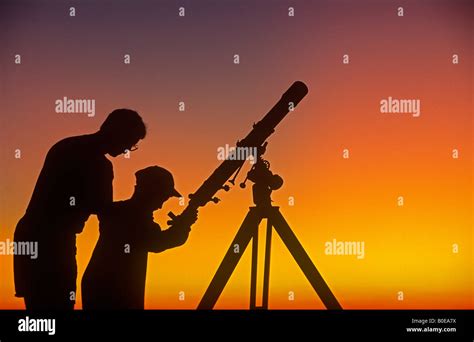 Boy Telescope Night Sky Hi Res Stock Photography And Images Alamy