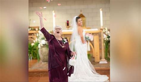 83 yr old flower girl steals spotlight at granddaughter s wedding in sweet photos vibes corner