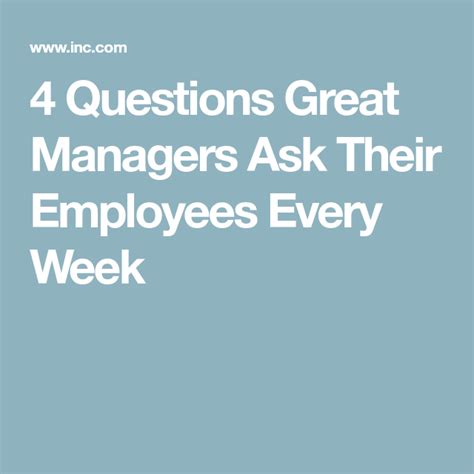 Questions To Ask Employees About Their Manager Questoina